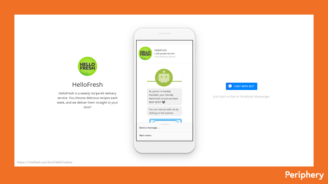 HelloFresh chatbot