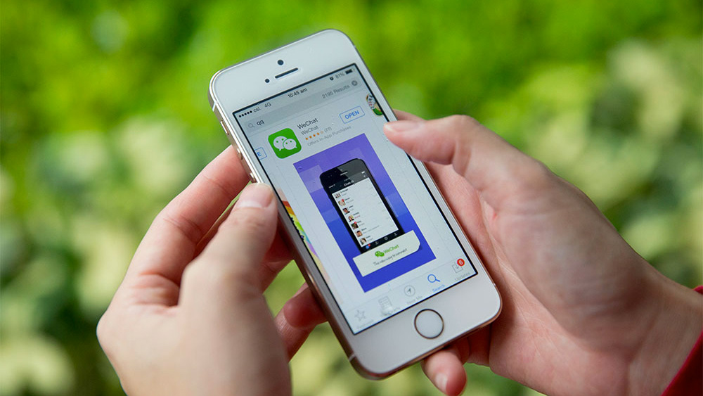 WeChat app on the iPhone