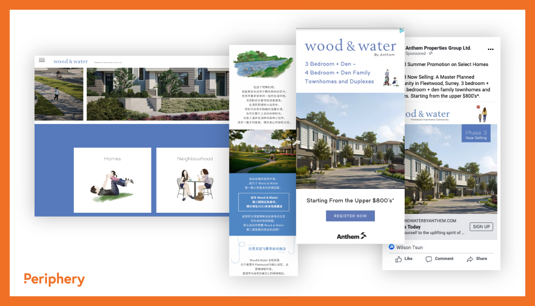 Wood & Water unified marketing materials